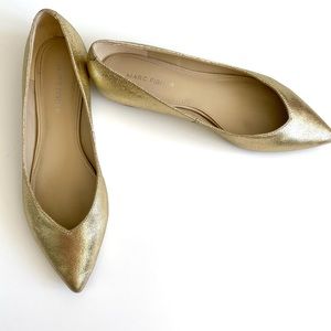 Marc Fisher Gold Flats